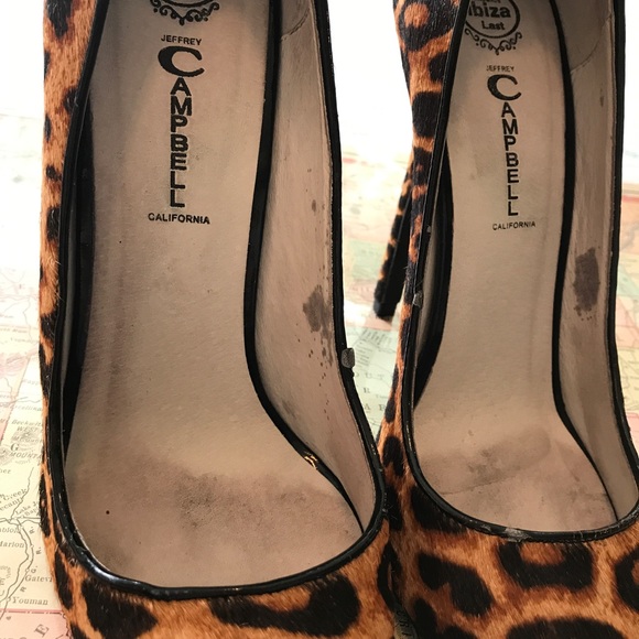 Jeffrey Campbell pony hair leopard print heels - Picture 4 of 8